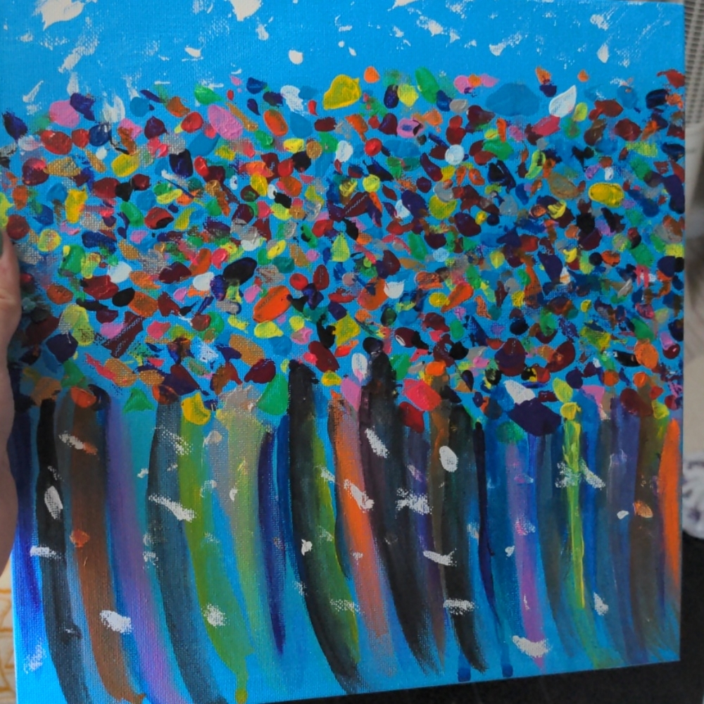 Multi color painting